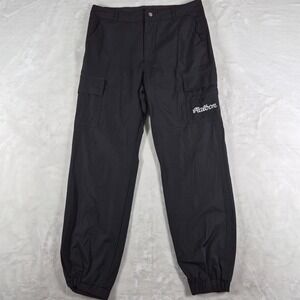 Malbon Cargo Jogger Pants Men's Size 88 (XL) Black Golf Performance Korean